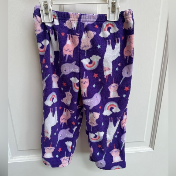 Carter’s 2T Girls Purple Fantasy Fleece Pajama Pants - Picture 1 of 4